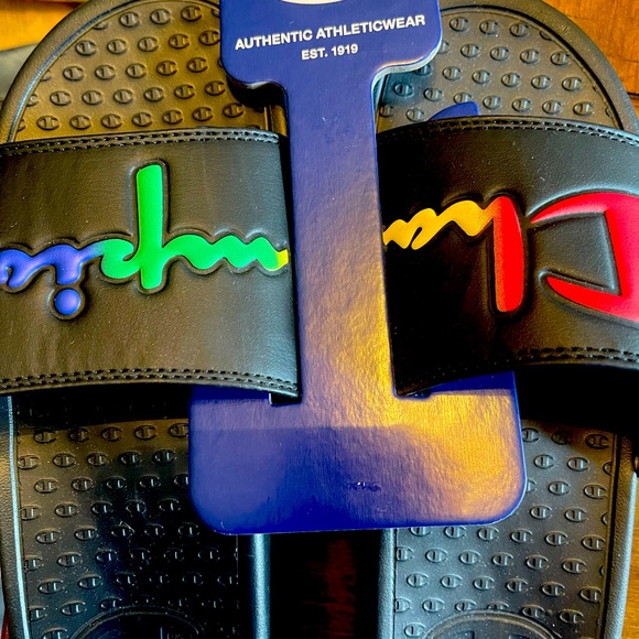 black rainbow champion shoes